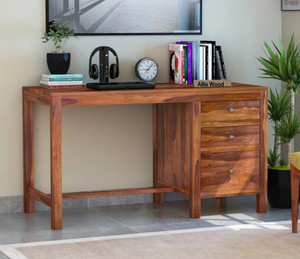 Allie Wood Alkin Sheesham ( Rosewood ) Solid Wood Study Table