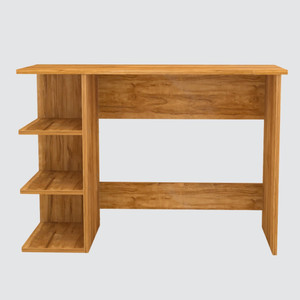 SPECIALITY PANELS Corner rounded Top with 3 Tier Side Storage & Termites resistance Engineered Wood Multipurpose Table