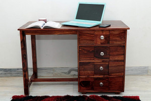SHRI MINTU'S Sheesham Wood Study Table for Home Office Work|Portable Laptop Desk Solid Wood Study Table