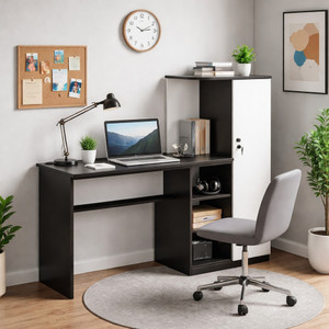 Trevi Krystal Study Engineered Wood Office Table