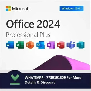 MICROSOFT Office Professional Plus 2024,One-time purchase for 1 PC,Lifetime valid License
