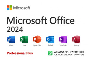 MICROSOFT Office 2024 Professional Plus,One Time Purchase For 1 Pc, Lifetime License