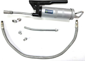 OTOR Grease gun 8 Oz + 6 pcs of coupling set ( 1 feet flexible pipe ) Make : Gouri Manual Sprayer