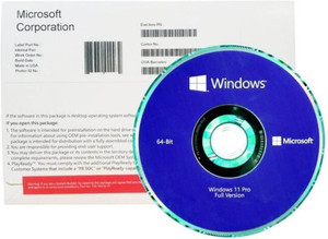 SoftwareXDA Windows 11 Pro Retail License Key with CD Lifetime Validity on one PC/Device 64 BIT/32 BIT