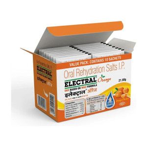 FDC Electral Orange Flavour Pack of 10 - Image 1