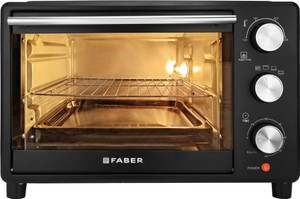 FABER 24-Litre Oven Toaster Grill OTG FOTG 24L Neo|1500W OTG|Bake,Toast, Grill|4 Stage Functions|Upper & Lower Heating, Black