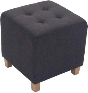 Smarts collection Stool with Fabric Cover and Cube Seat with High-Quality Padding Engineered Wood Side Table