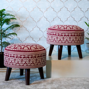 Greetwood Solid Wood Standard Ottoman