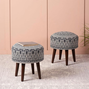 nestroots Solid Wood Standard Ottoman