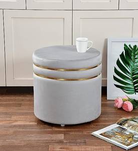 Unique Creation Handicrafts Solid Wood Pouf