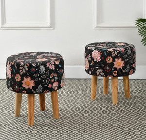 Klofiy Solid Wood Standard Ottoman
