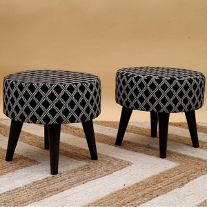Greetwood Solid Wood Standard Ottoman