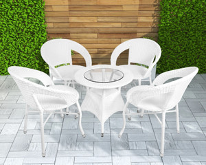 ERGOCRAFT ERGOCRAFT BALCONY/GARDEN/TERRACE/ COFFEE TABLE CHAIR SET D-12 Metal Outdoor Chair