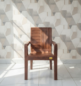 Anmol Plastic Moulded Mistique Keya Chair with Comfort Rest Back Weight Bearing Capacity 150 kg (Pack of 1) Plastic Outdoor Chair