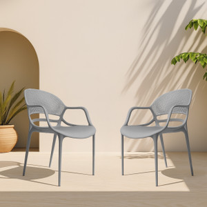 Diya Sunset Strong PP Build, Lightweight, Stackable, Home, Balcony, Living Room, Cafe Plastic Outdoor Chair