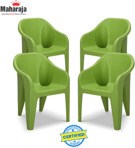 MAHARAJA Sigma for Home, Office | Comfortable | Arm Rest | Bearing Capacity up to 200 Kg Plastic Outdoor Chair