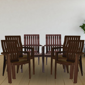 ITALICA Spine Care Plastic Chair/ Glossy Finish Plastic Chair Set/ Chair for Home/ Plastic Outdoor Chair