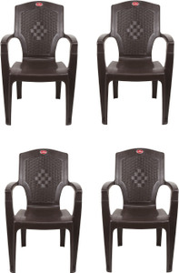 SRI GAYATHRI POLYMERS Comfortable Seating for Home & Living Room | Matt & Gloss Pattern Plastic Outdoor Chair