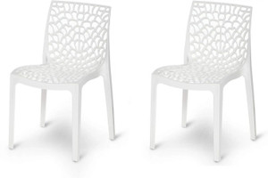 RW REST WELL Web Designer Plastic Chair for Home, Cafe|Lightweight & Stackable Seating Chair| Plastic Outdoor Chair