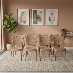 Furniture Yard Mango Salsa Dining Chair/Stackable Plastic Chair/Strong & Sturdy Structure/ Plastic Outdoor Chair