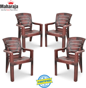 MAHARAJA Singham 101 for Home,Office | Comfortable, ArmRest | Bearing Capacity upto 200Kg Plastic Outdoor Chair