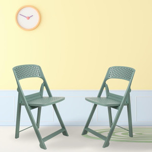 ITALICA Phoenix Folding Chair/Space Saving Chairs/Folding Chair for Balcony, Garden Plastic Outdoor Chair