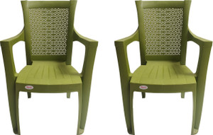 Supreme Net Designer Plastic Armchair for Home,Garden,Office|Strong&Sturdy Seating Chair Plastic Outdoor Chair