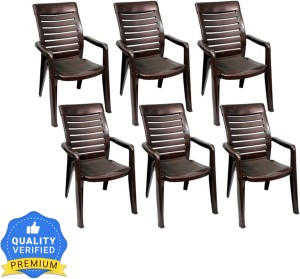 Nilkamal 2180 6pc Plastic Outdoor Chair