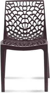 Supreme Web Designer Plastic Chair for Home, Cafe|Lightweight & Stackable Seating Chair| Plastic Outdoor Chair