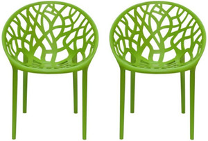 Anmol ANMOL DIVINE CURVE CHAIR SET OF 2 FULLY COMFORT Plastic Outdoor Chair