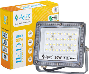 ASTER LITE Lumix 30W LED Flood Light IP66 Waterproof 6500K Cool White Flood Light Outdoor Lamp