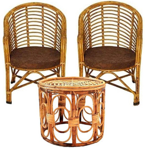 SR HANDICRAFT Cane Table & Chair Set