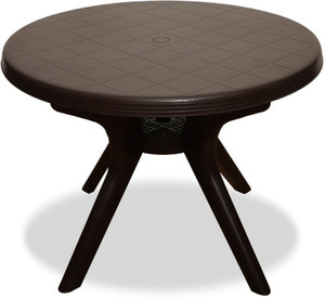 ARLAVYA Magna Model Multipurpose Round Table for Home Garden Cafeteria Plastic Outdoor Table