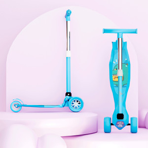 Little Olive Tikes Adjustable Scooter with Wide Brakes for Kids, Lightweight, Foldable