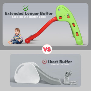 ODELEE Baby Slide - Garden Slide in Dolphin Shape Along with One Basketball for Kids