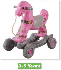 TOYPROFESSOR Baby Horse Rider and Rocker for Children Ages 1-5