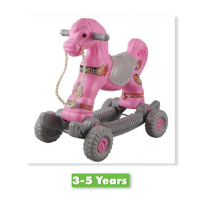 TOYPROFESSOR Baby Horse Rider and Rocker for Children Ages 1-5