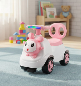 JoyRide Wrom Rider for Kids Boys & Girls with LED Lights, Music, and Under-Seat Storage