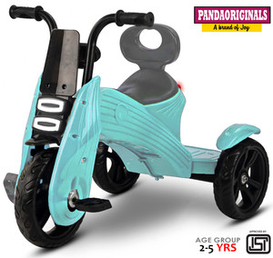 Pandaoriginals N TORUE TRICYCLE FOR KIDS WITH WEIGHT CAPACITY 50 KG N TORQUE TRICYCLE BLACK | SUPER STYLISH AND PREMIUM WITH MUSIC AND LIGHTS Tricycle