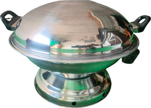 ma narmada Aluminum Tandoor Bati Maker Food Steamer