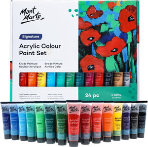 Venti Mont Marte Acrylic Paint Set 24pc x 36ml - Image 6