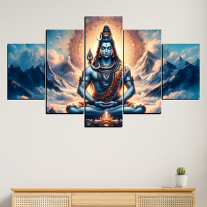 JB Creations Shiv Ji Wall Decor Painting 18x30 - Image 6