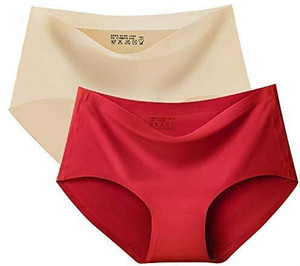 Mcoria Women Hipster Beige, Red Panty