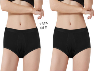 CareDone Women Periods Black Panty