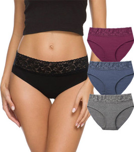 Nicsy Women Hipster Maroon, Blue, Grey Panty