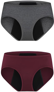 UMMISS Women Periods Grey, Maroon Panty