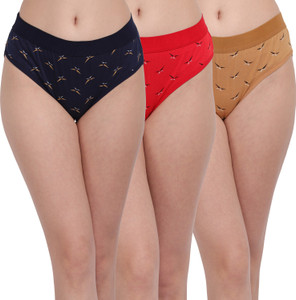 DarkWild Women Hipster Red, Blue, Brown Panty