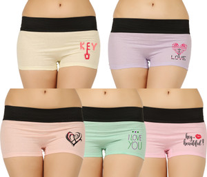 VAISHMA Women Boy Short Multicolor Panty