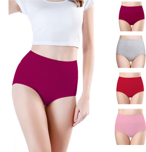 Think Tech Women Hipster Maroon, Grey, Maroon, Pink Panty