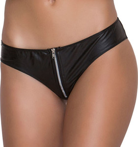 MYZA Women Bikini Black Panty
